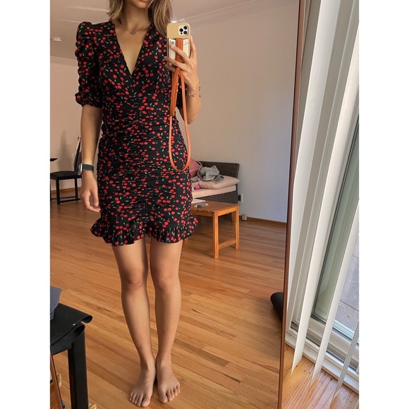 Puff Sleeve Mini Dress - Picture 4 of 5